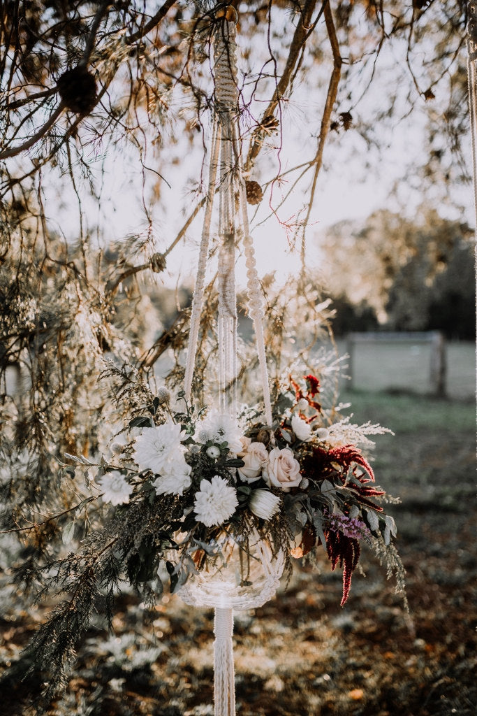 xl macrame plant hanger XL Macrame Plant Hanger