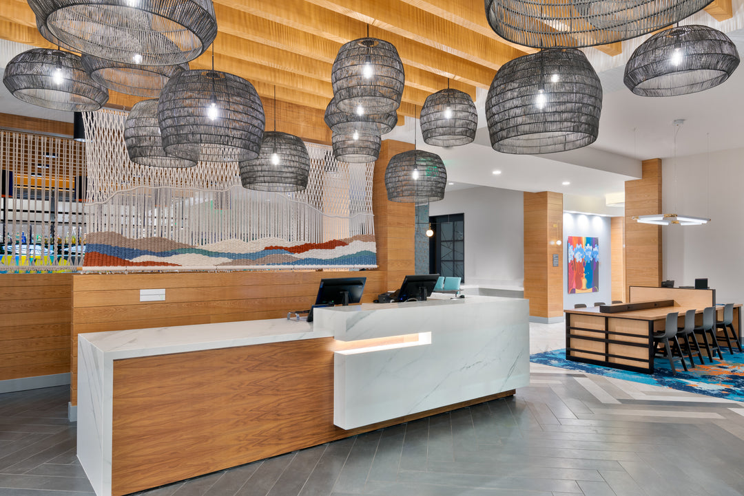 Macrame Installation - Hyatt House H Bar in Tampa, Florida