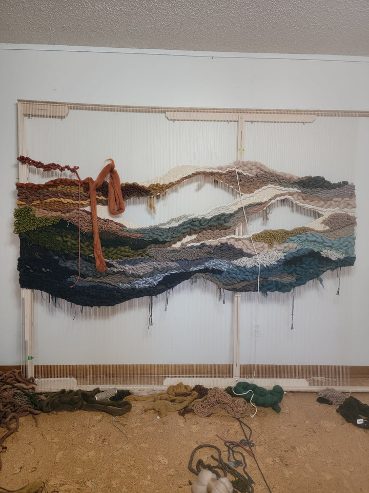 Woven Landscape Wall Hanging – Eutierria | Handmade Sustainable Fiber Art