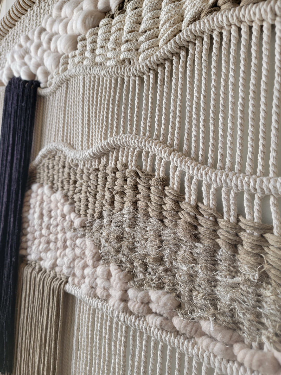 Mediterranean Modern Macramé Wall Hanging | Handmade Sustainable Fiber Art by MossHound Designs