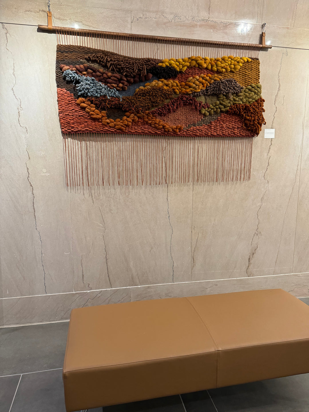 Woven Wall Hanging – Sunset in Sedona | Handmade Sustainable Fiber Art