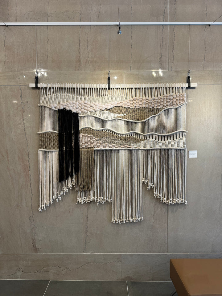 Mediterranean Modern Macramé Wall Hanging | Handmade Sustainable Fiber Art by MossHound Designs