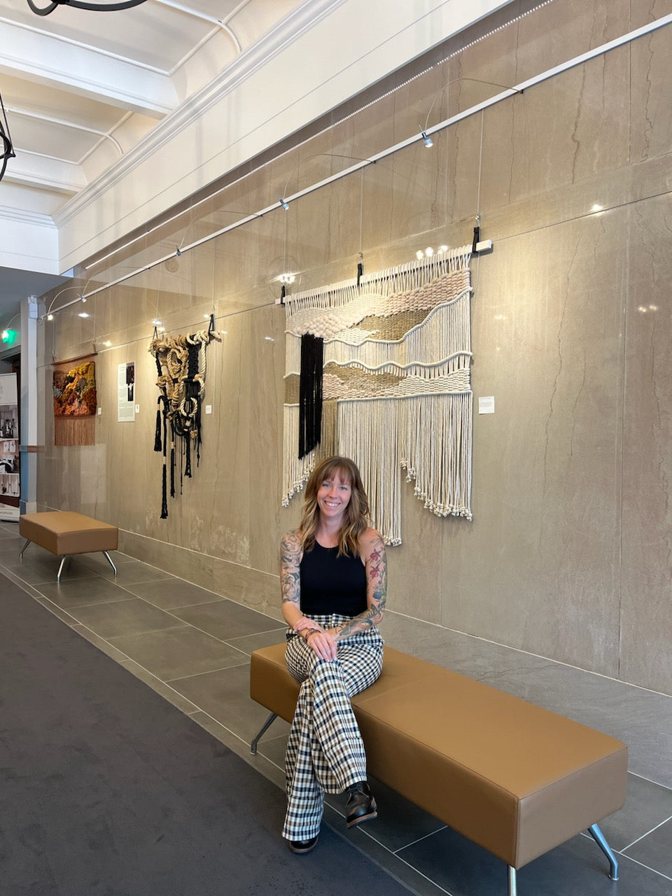 Mediterranean Modern Macramé Wall Hanging | Handmade Sustainable Fiber Art by MossHound Designs
