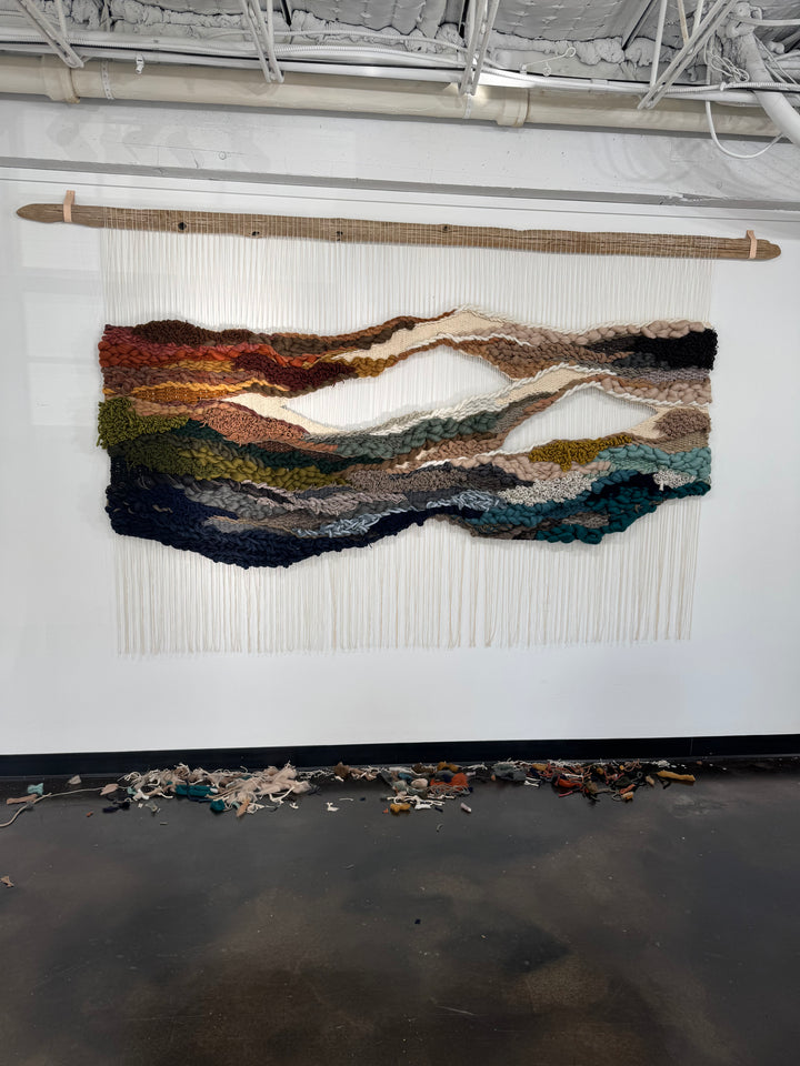 Woven Landscape Wall Hanging – Eutierria | Handmade Sustainable Fiber Art