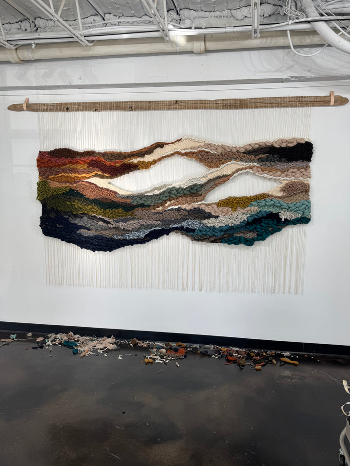 Woven Landscape Wall Hanging – Eutierria | Handmade Sustainable Fiber Art
