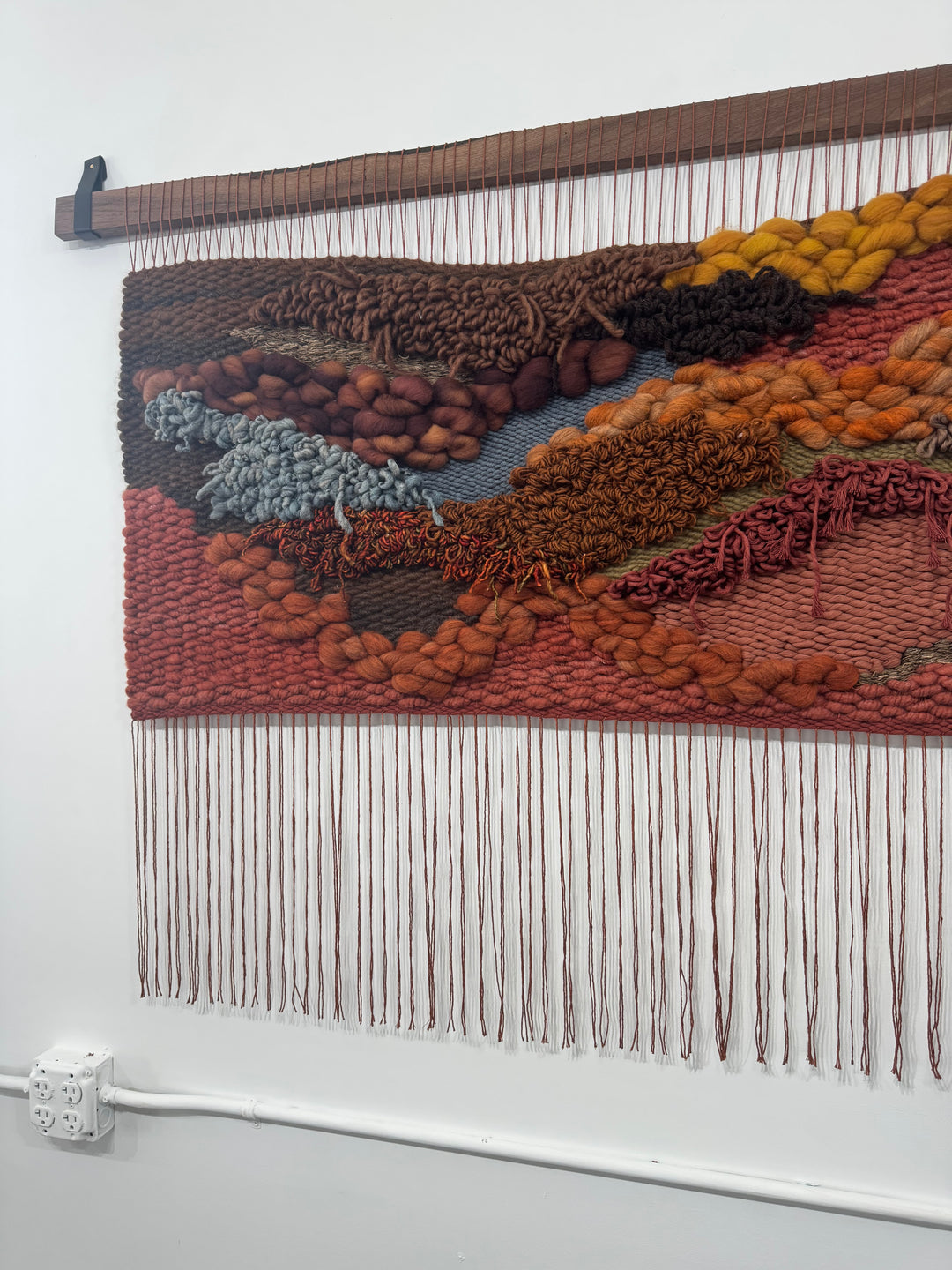 Woven Wall Hanging – Sunset in Sedona | Handmade Sustainable Fiber Art