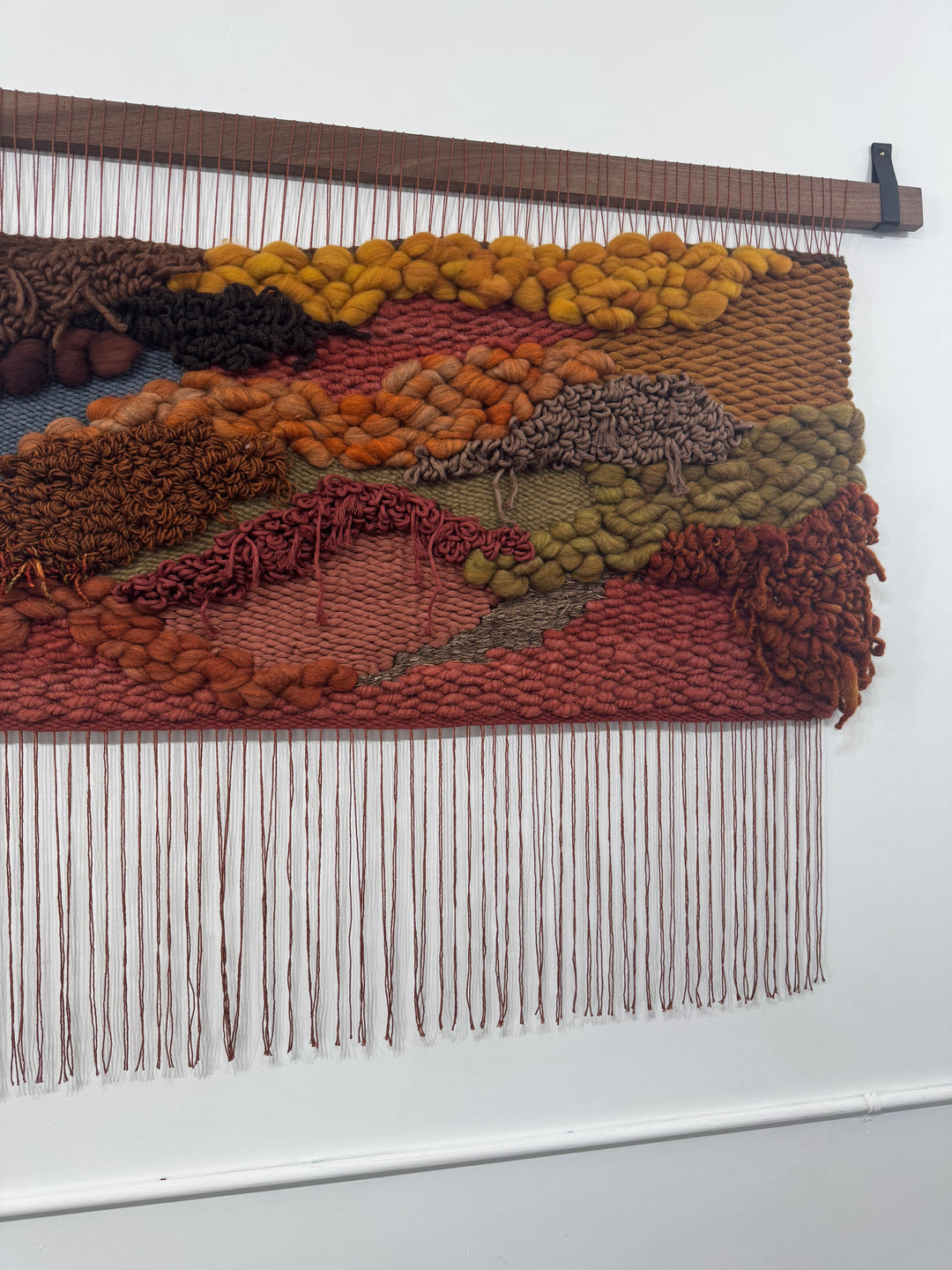 Woven Wall Hanging – Sunset in Sedona | Handmade Sustainable Fiber Art