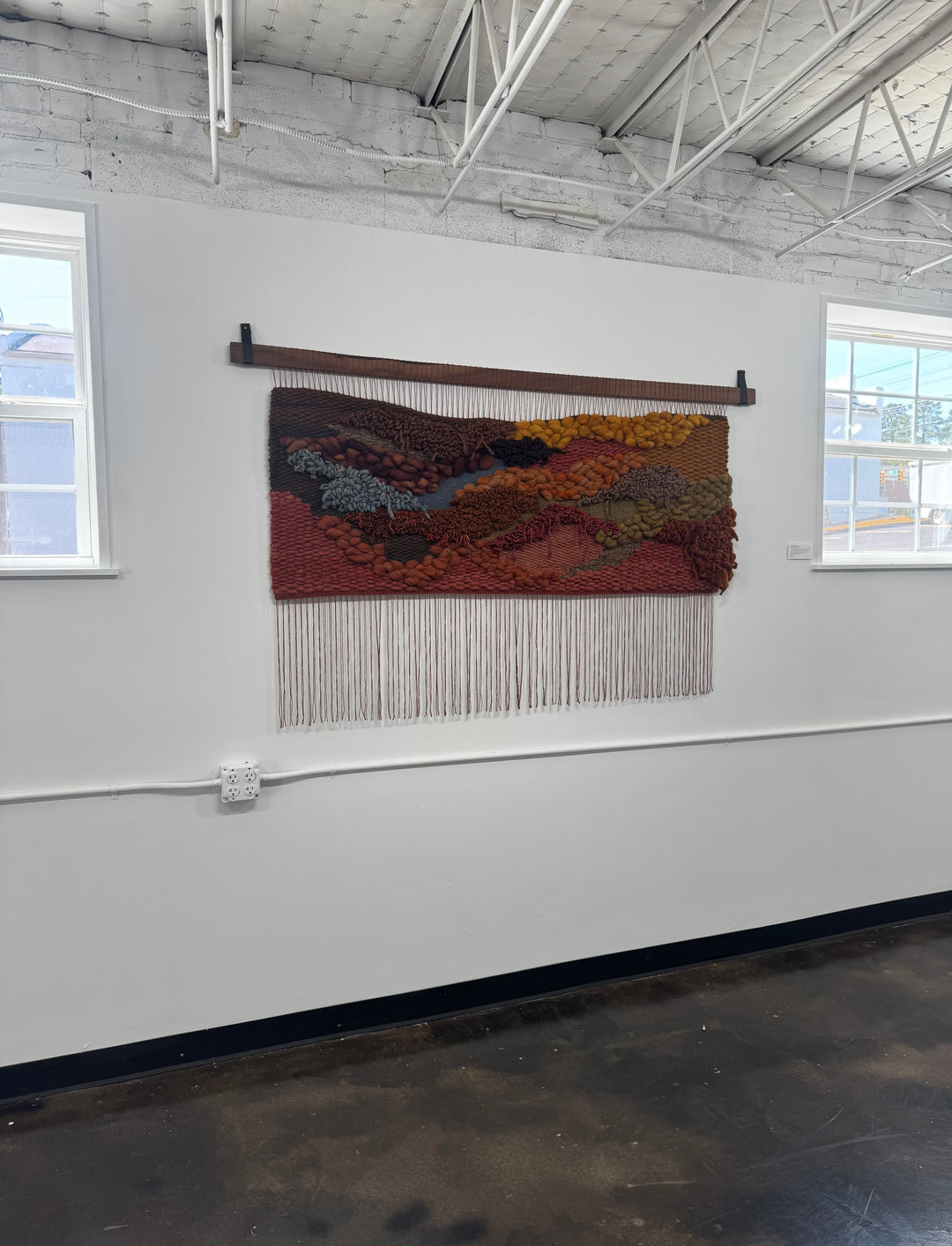 Woven Wall Hanging – Sunset in Sedona | Handmade Sustainable Fiber Art
