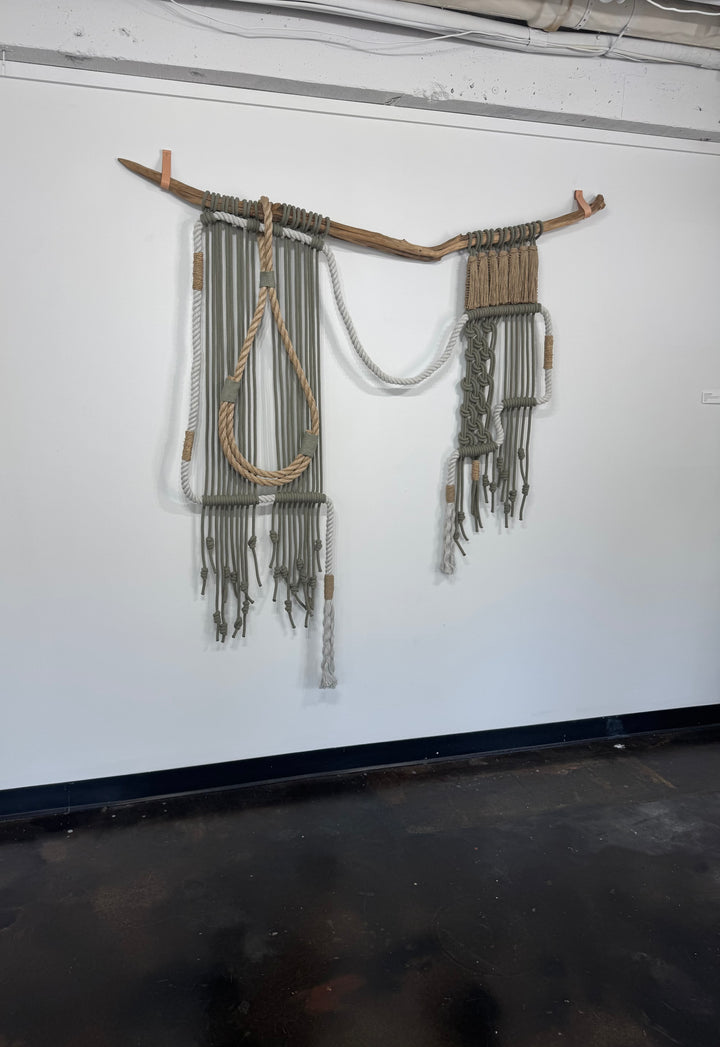 Macrame Wall Hanging – Sage Mist | Handmade Sustainable Fiber Art