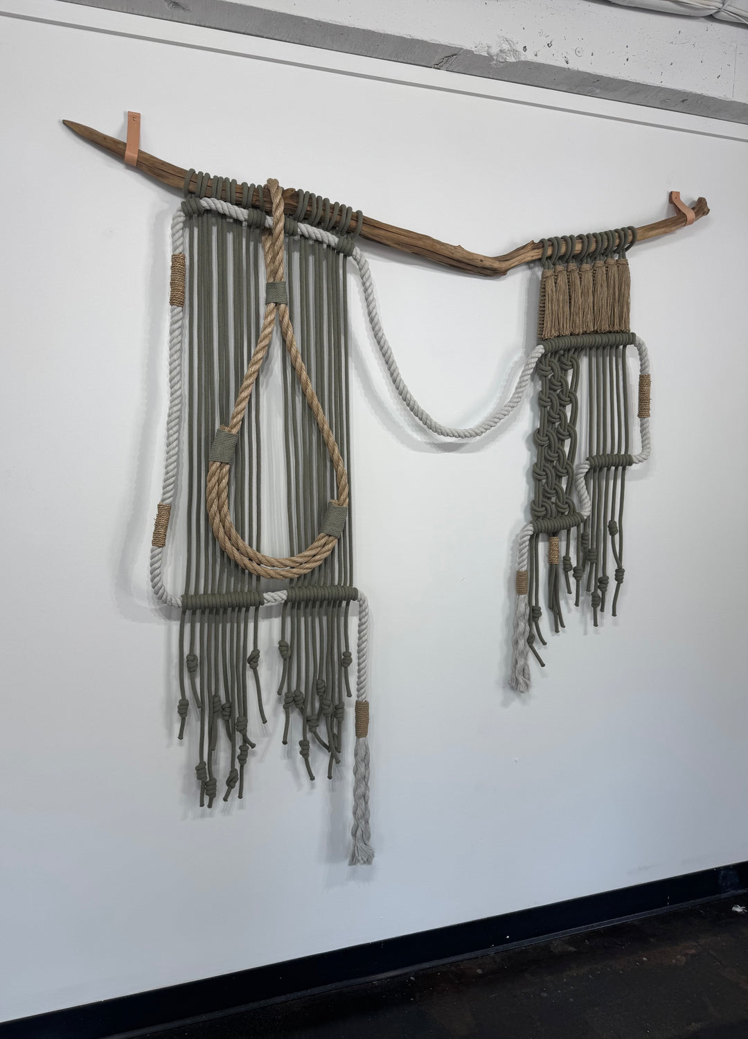 Macrame Wall Hanging – Sage Mist | Handmade Sustainable Fiber Art