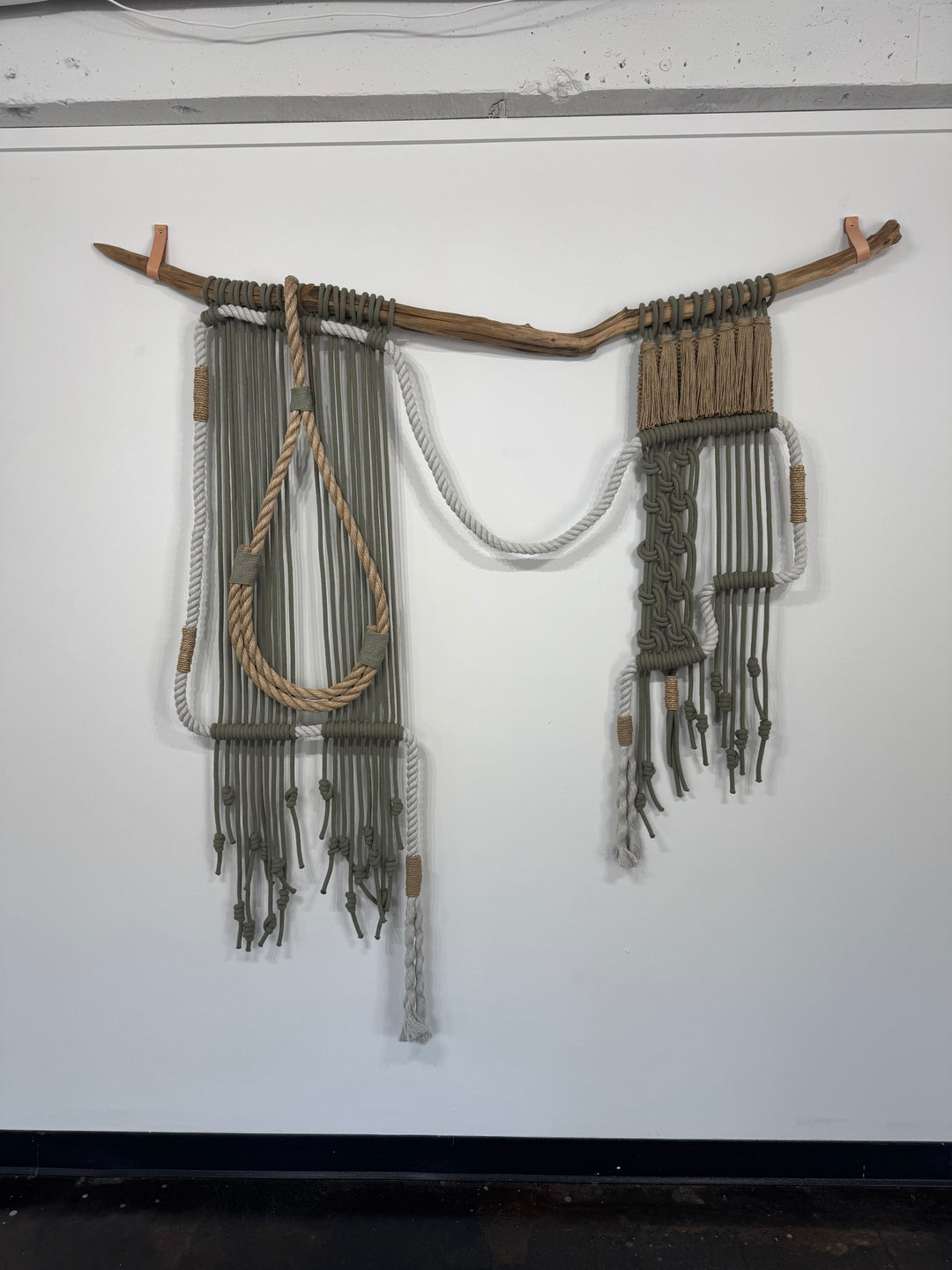 Macrame Wall Hanging – Sage Mist | Handmade Sustainable Fiber Art
