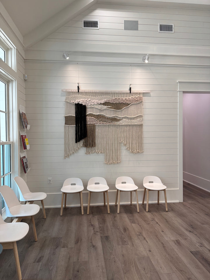 Mediterranean Modern Macramé Wall Hanging | Handmade Sustainable Fiber Art by MossHound Designs