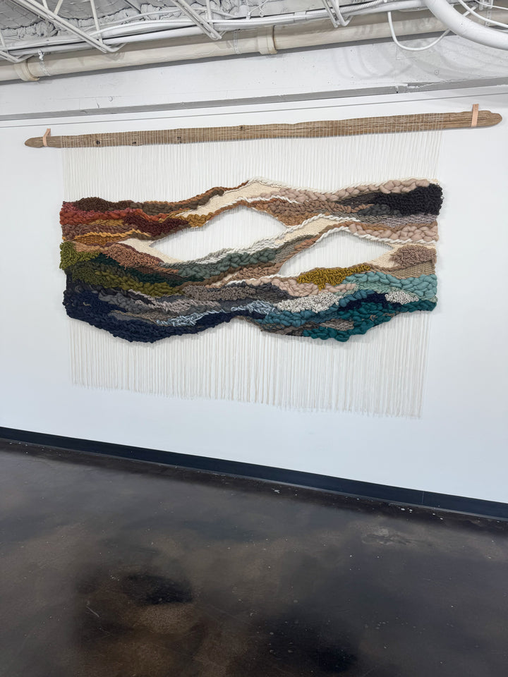Woven Landscape Wall Hanging – Eutierria | Handmade Sustainable Fiber Art