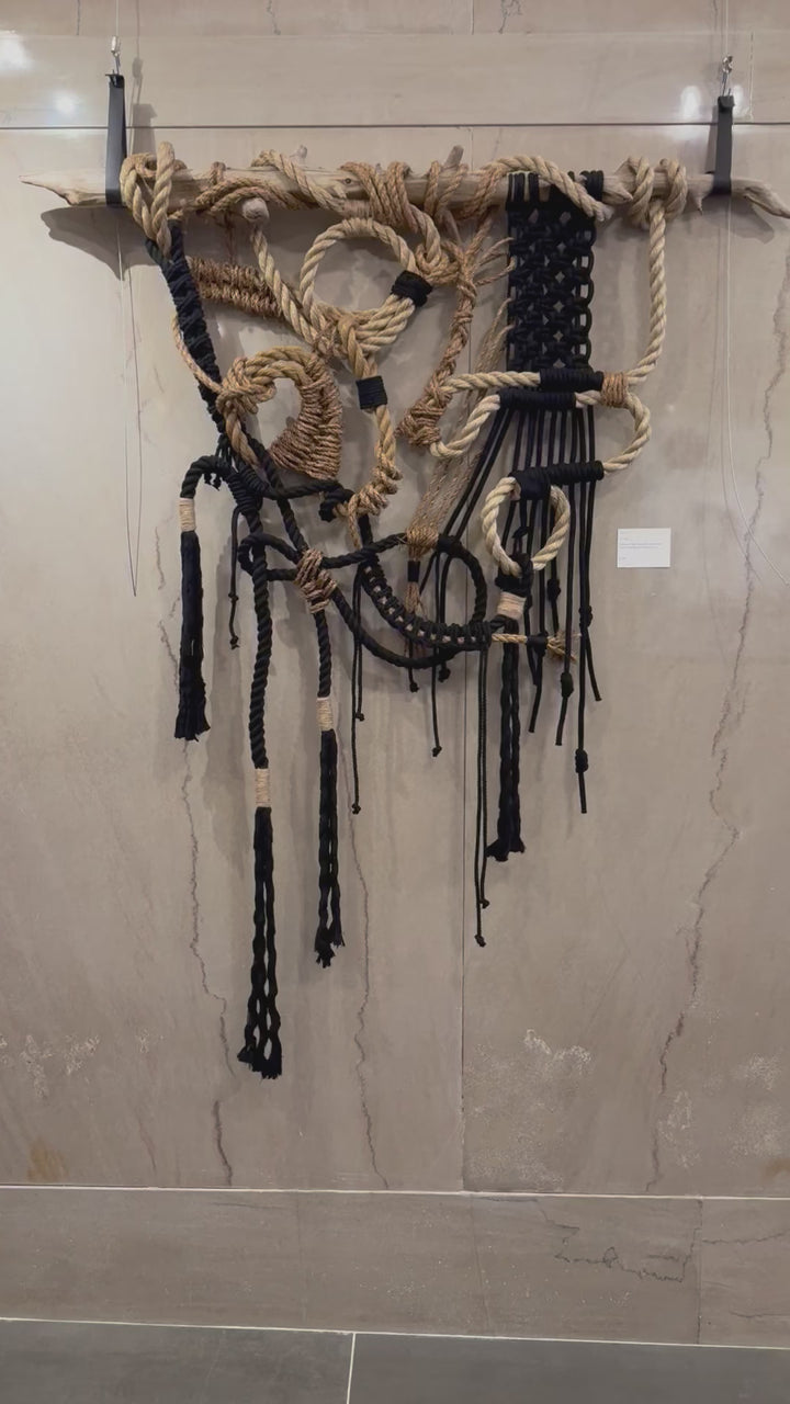 Macrame Wall Hanging – Totem | Handmade Organic Fiber Art