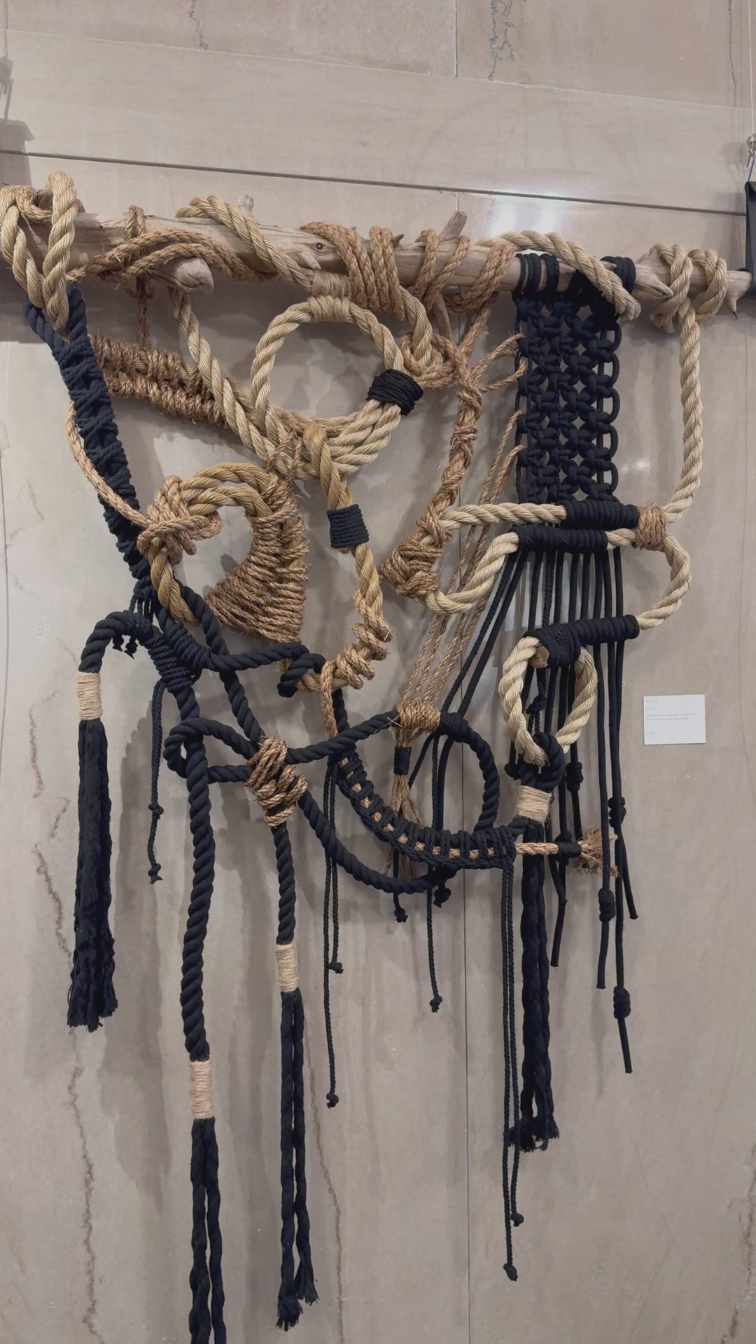 Macrame Wall Hanging – Totem | Handmade Organic Fiber Art