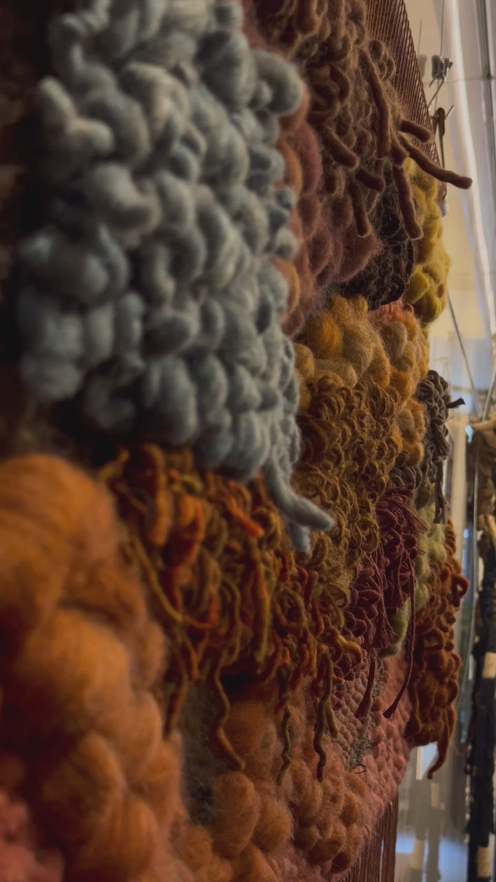 Woven Wall Hanging – Sunset in Sedona | Handmade Sustainable Fiber Art
