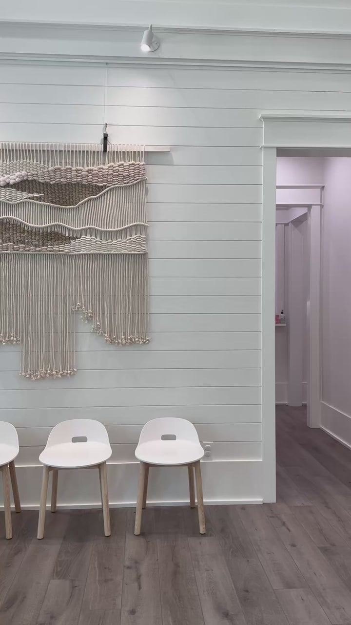 Mediterranean Modern Macramé Wall Hanging | Handmade Sustainable Fiber Art by MossHound Designs