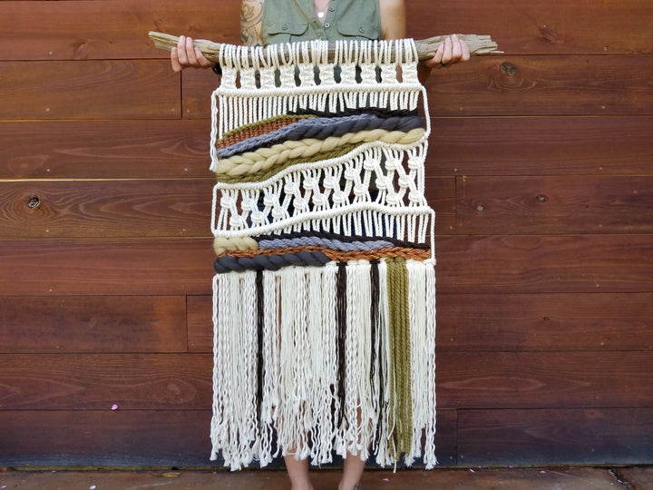 Vintage Inspired Macrame Wall Hanging