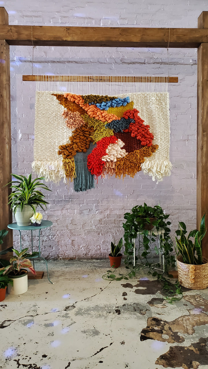 Retro Inspired Woven Wall Hanging - Austin