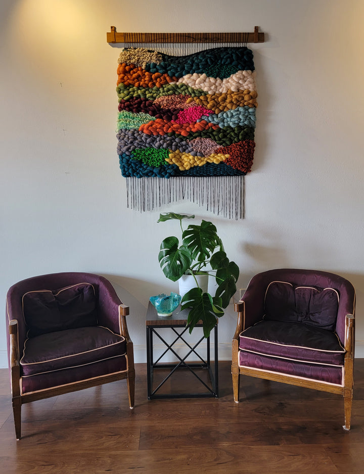 Large Woven Wall Hanging - "Meadow"