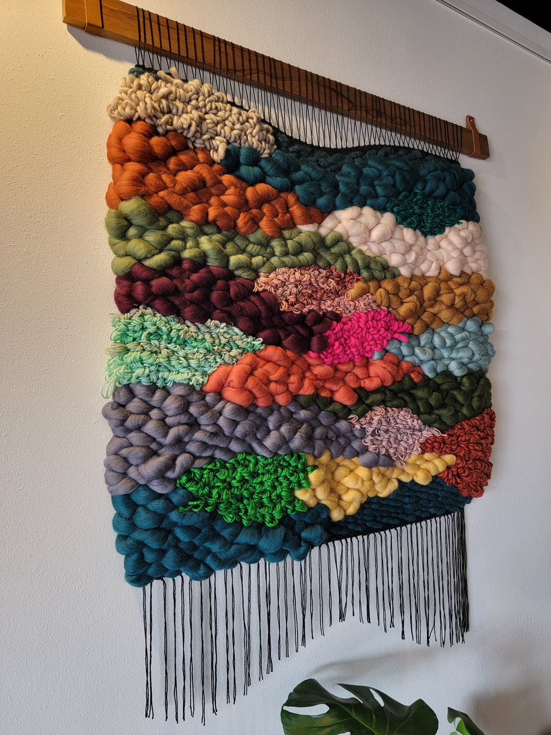 Large Woven Wall Hanging - "Meadow"