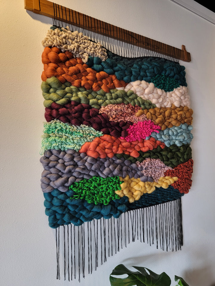 Large Woven Wall Hanging - "Meadow"