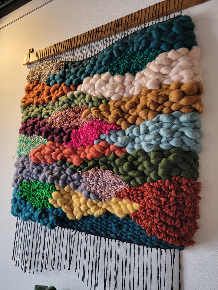 Large Woven Wall Hanging - "Meadow"