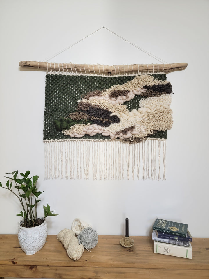 Textile Fiber Art - "Leaf"
