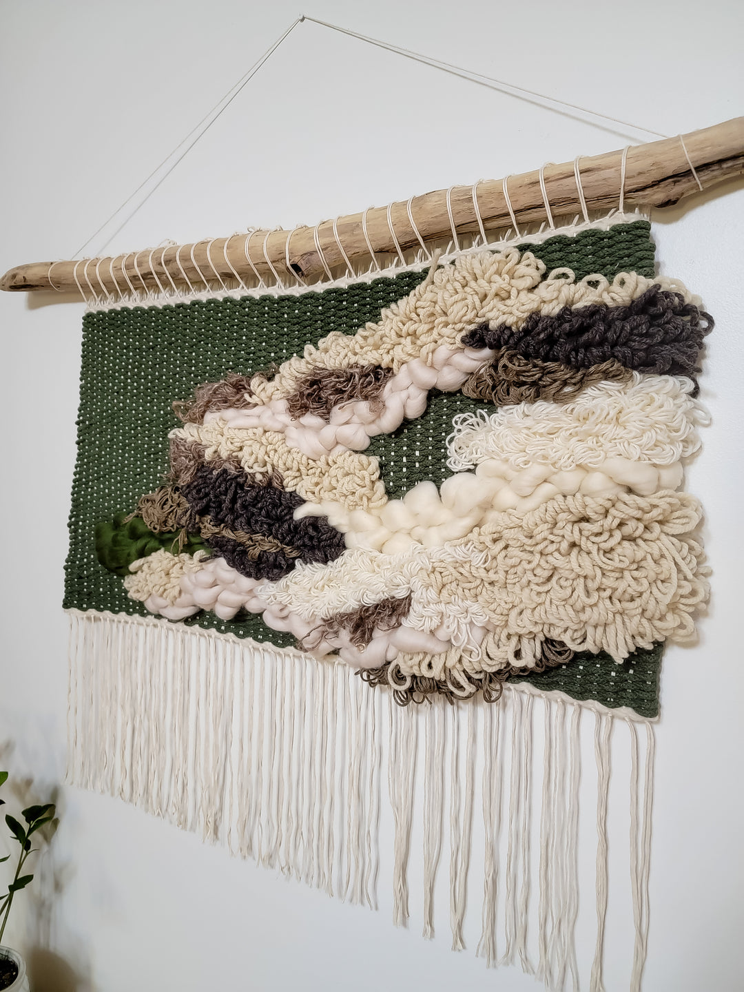 Textile Fiber Art - "Leaf"