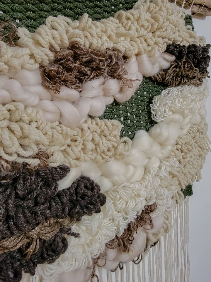 Textile Fiber Art - "Leaf"