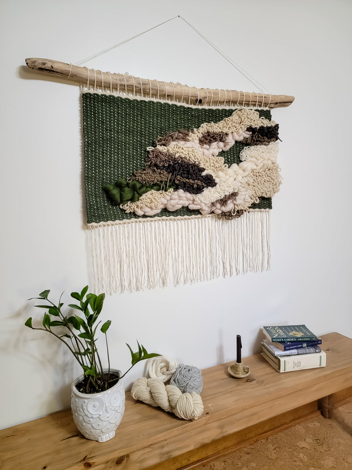Textile Fiber Art - "Leaf"