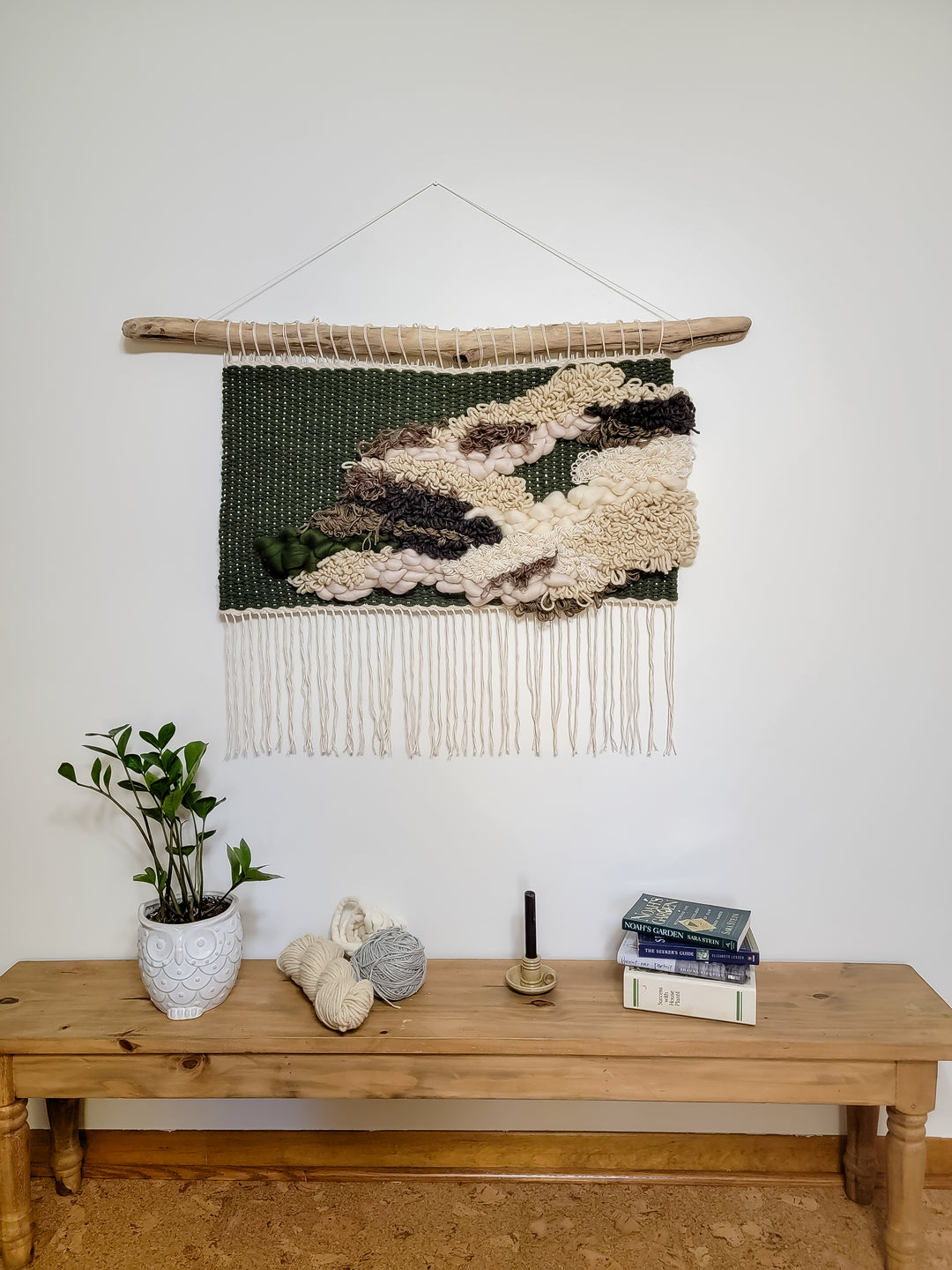 Textile Fiber Art - "Leaf"