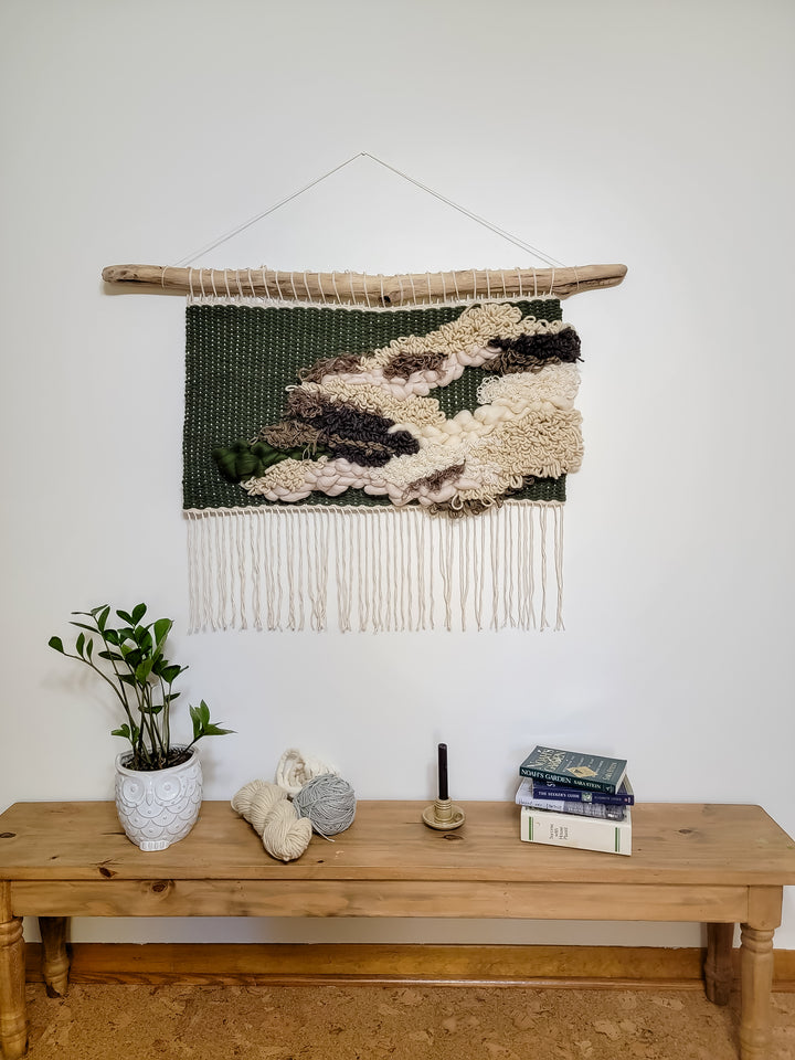 Textile Fiber Art - "Leaf"
