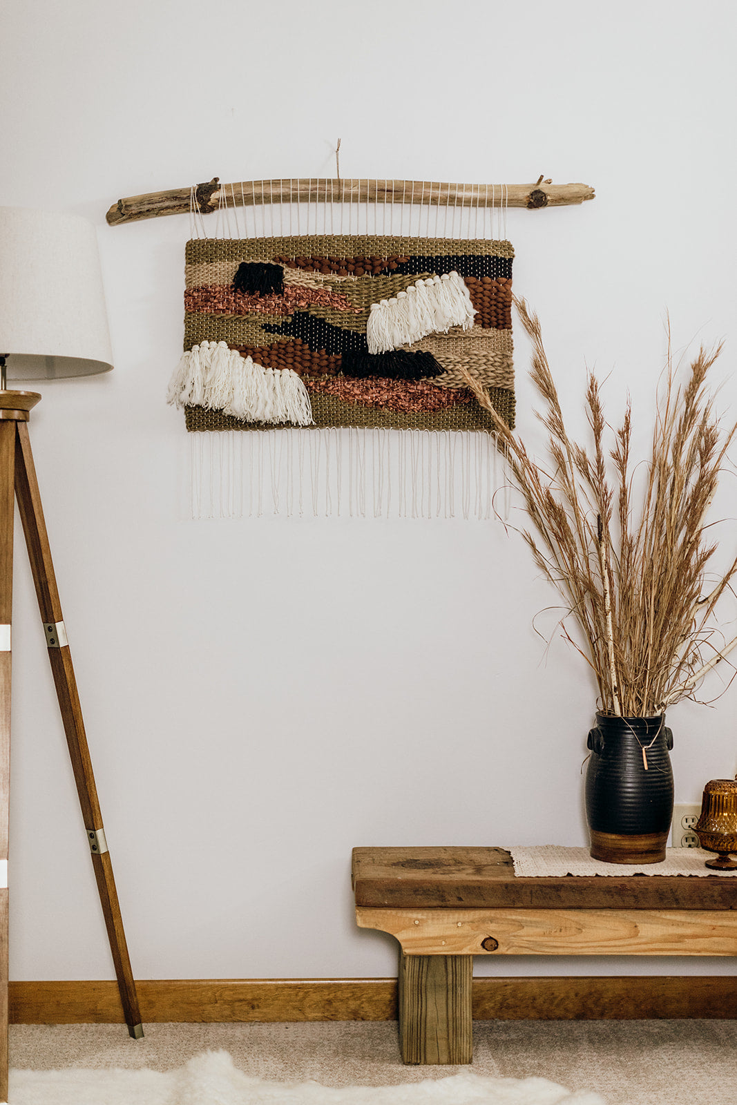 Neutral Wall Art - "Brown Patchwork"