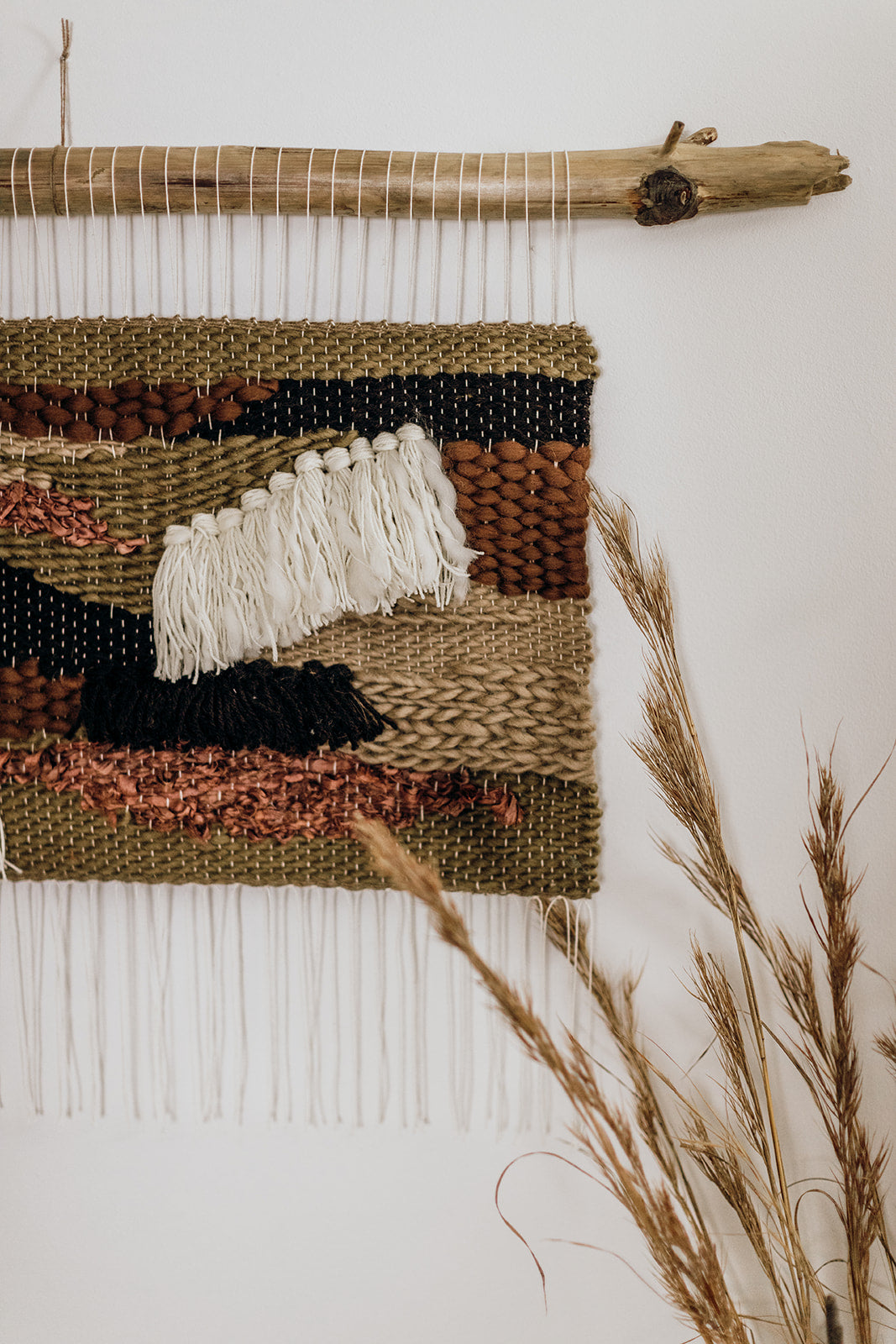 Neutral Wall Art - "Brown Patchwork"