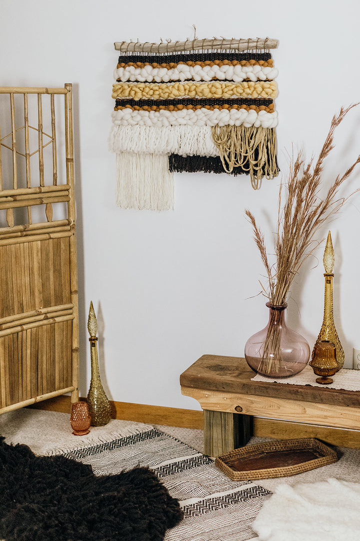 Retro Stripe Wall Weaving