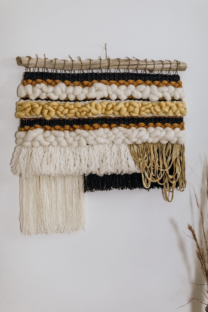 Retro Stripe Wall Weaving