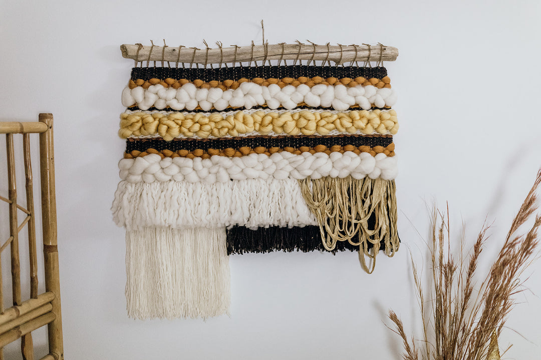 Retro Stripe Wall Weaving