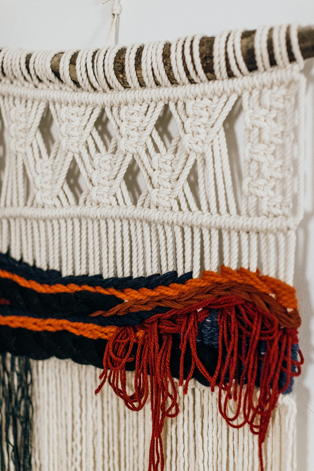 Macrame Wall Hanging - Blue Bloodstone