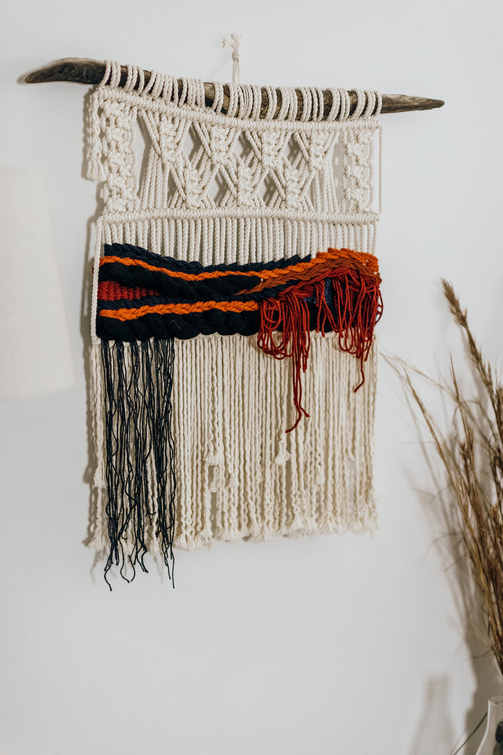 Macrame Wall Hanging - Blue Bloodstone