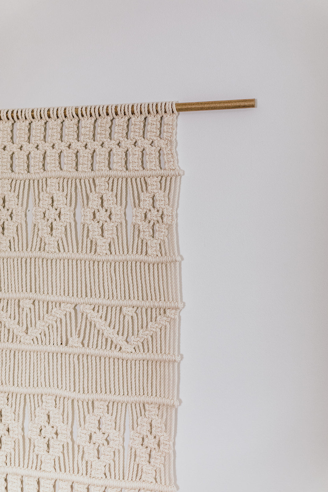 Retro Flowers Macrame Panel