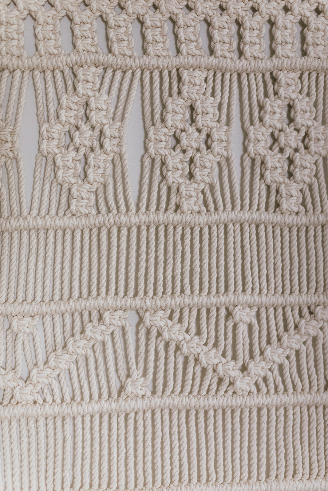 Retro Flowers Macrame Panel
