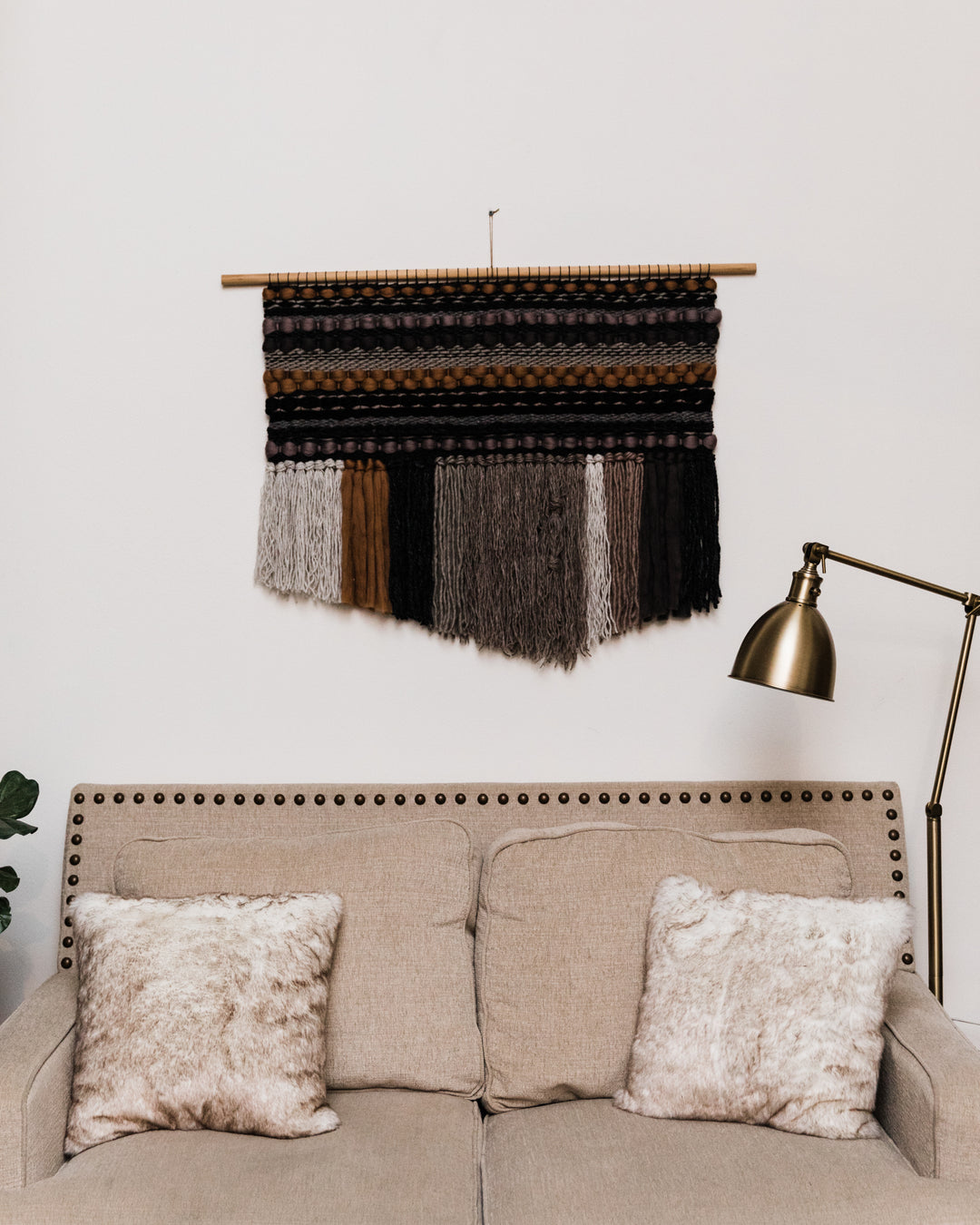 Smoky Quartz Wall Weaving