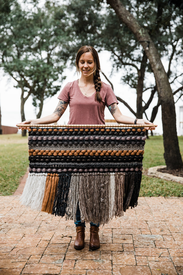Smoky Quartz Wall Weaving