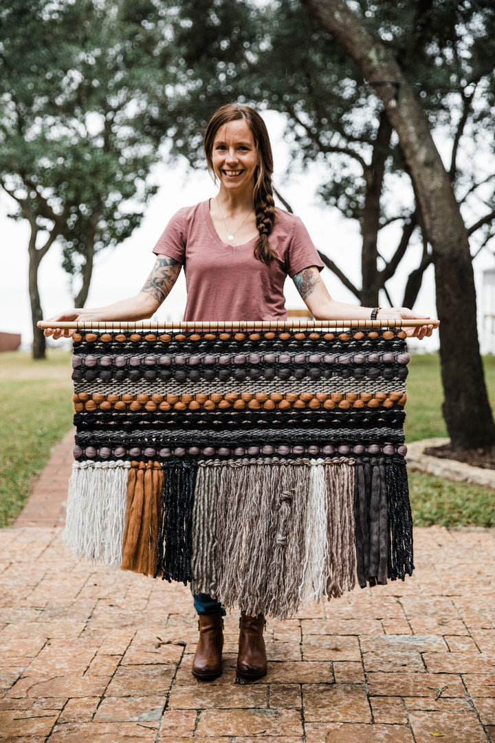 Smoky Quartz Wall Weaving