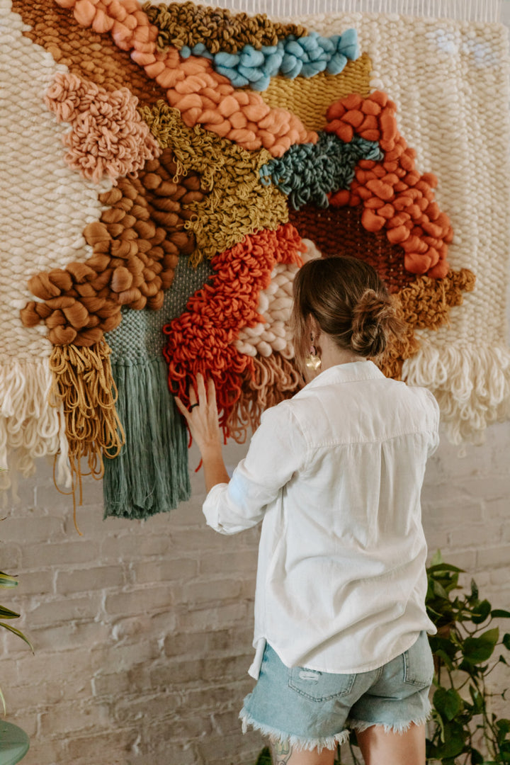 Retro Inspired Woven Wall Hanging - Austin
