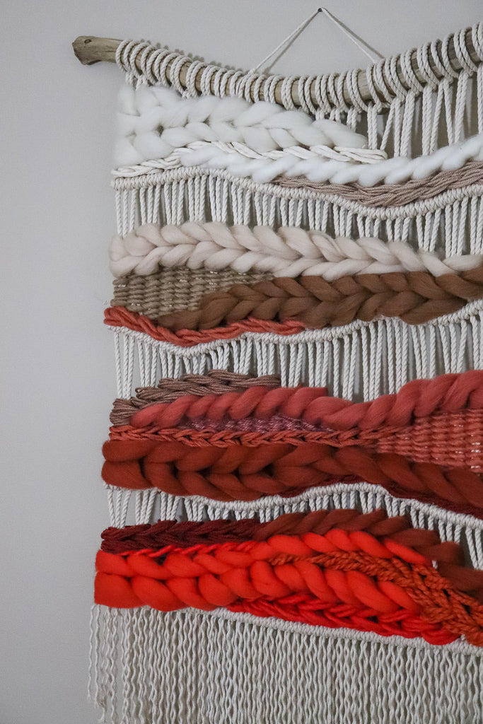 Orange Ombre Macraweave