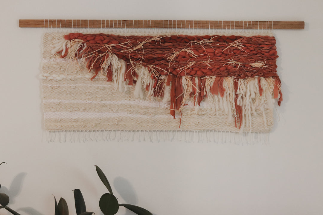 Large Terracotta & Cream Wall Hanging