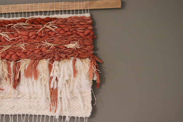 Large Terracotta & Cream Wall Hanging