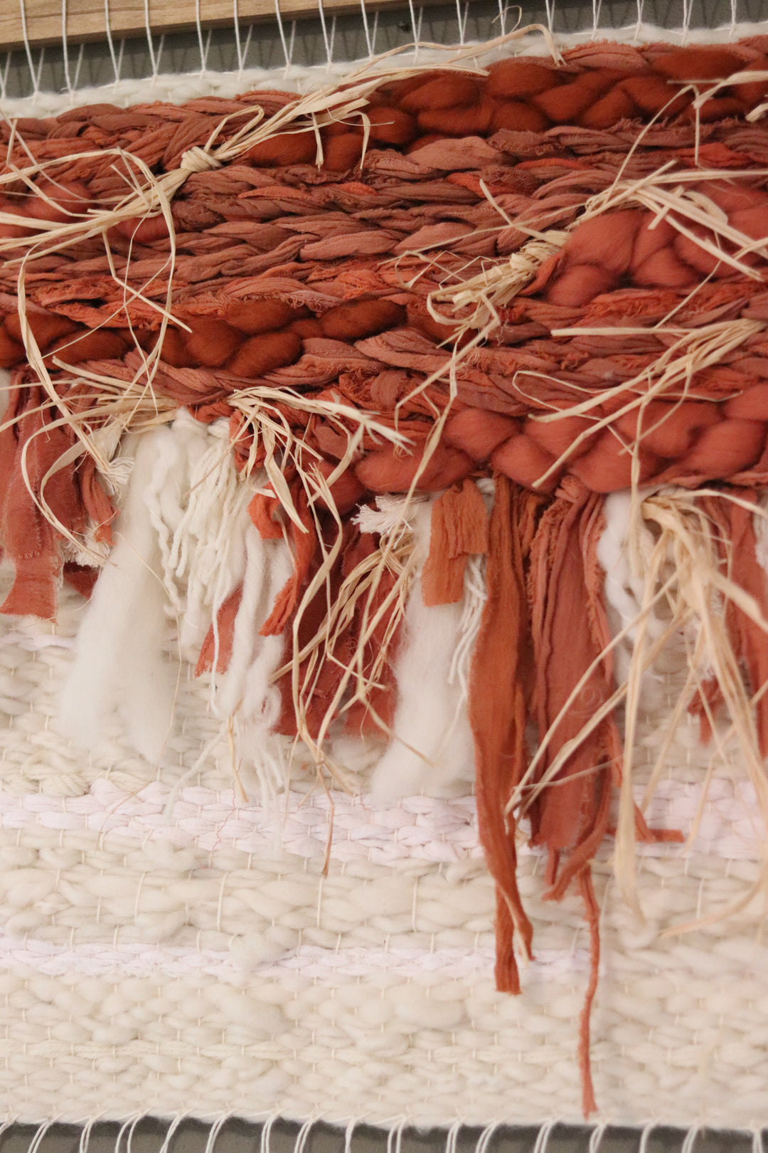 Large Terracotta & Cream Wall Hanging